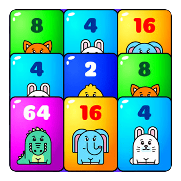 2048 Animals Game